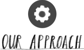 Greyscale circle icon with a white cog, symbolizing Spacemakers' unique approach to email management and productivity in the Email Ninja Training course